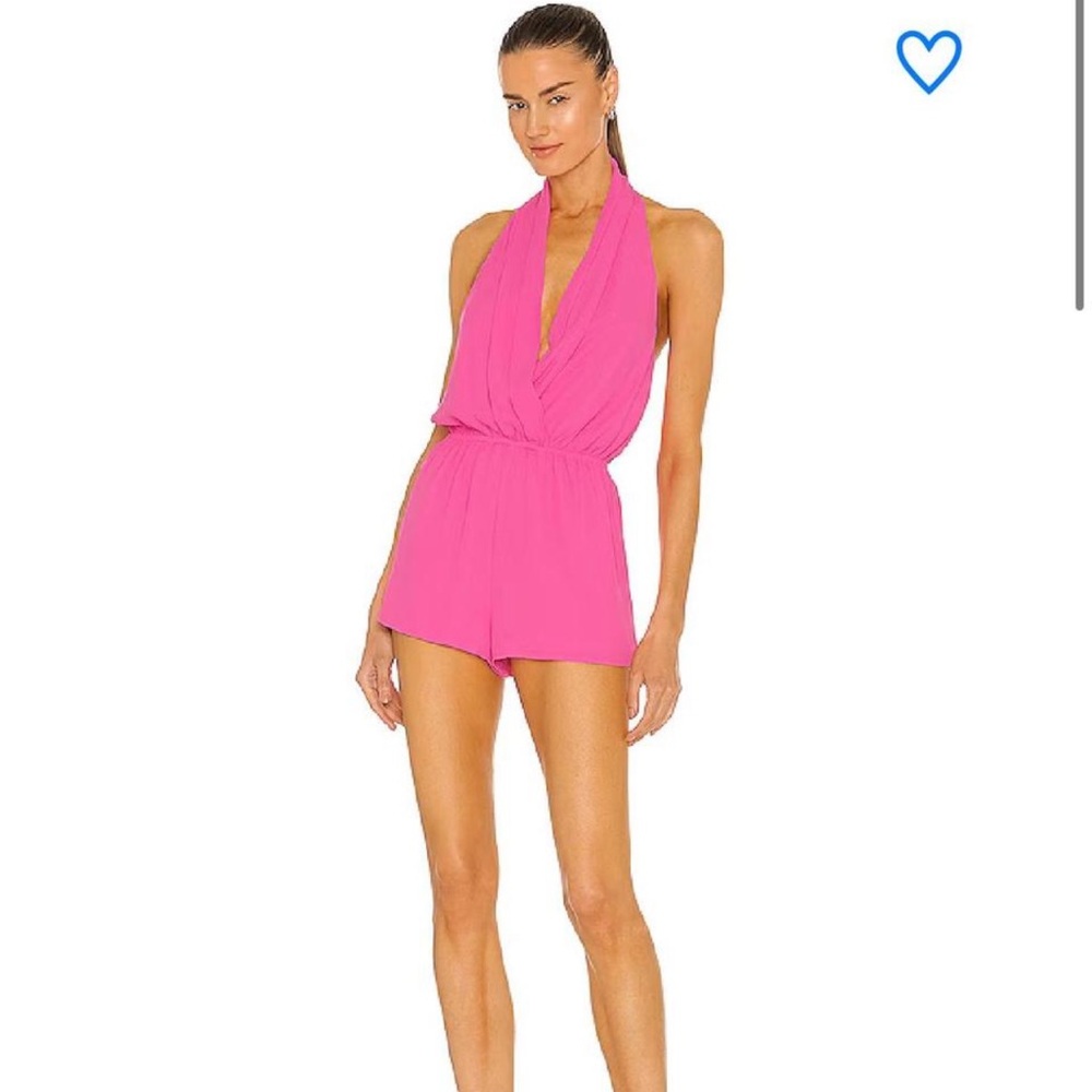 Superdown Women's Pink Playsuit-romper